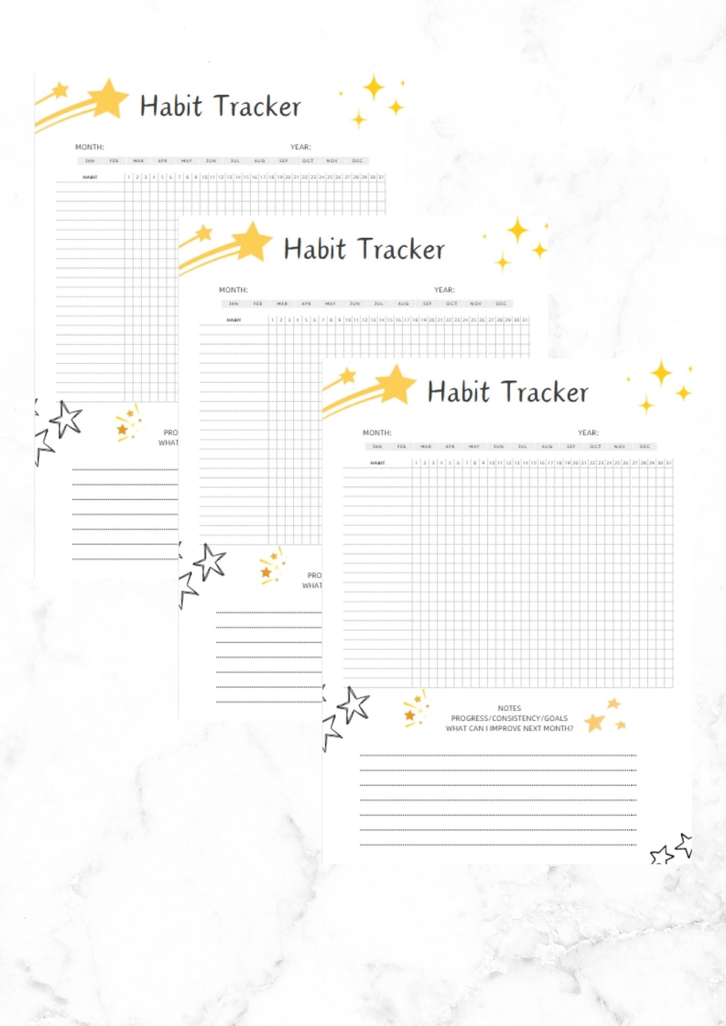 Habit tracker bundle