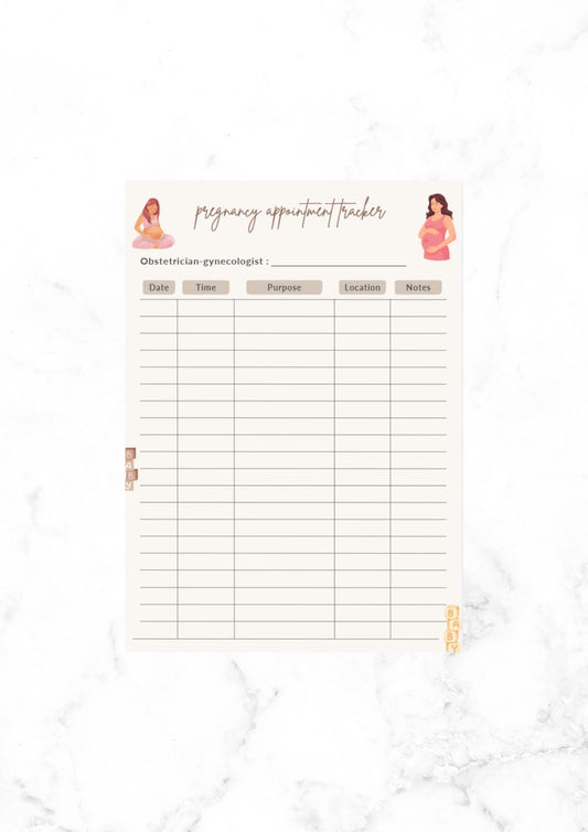 Pregnancy appointment tracker