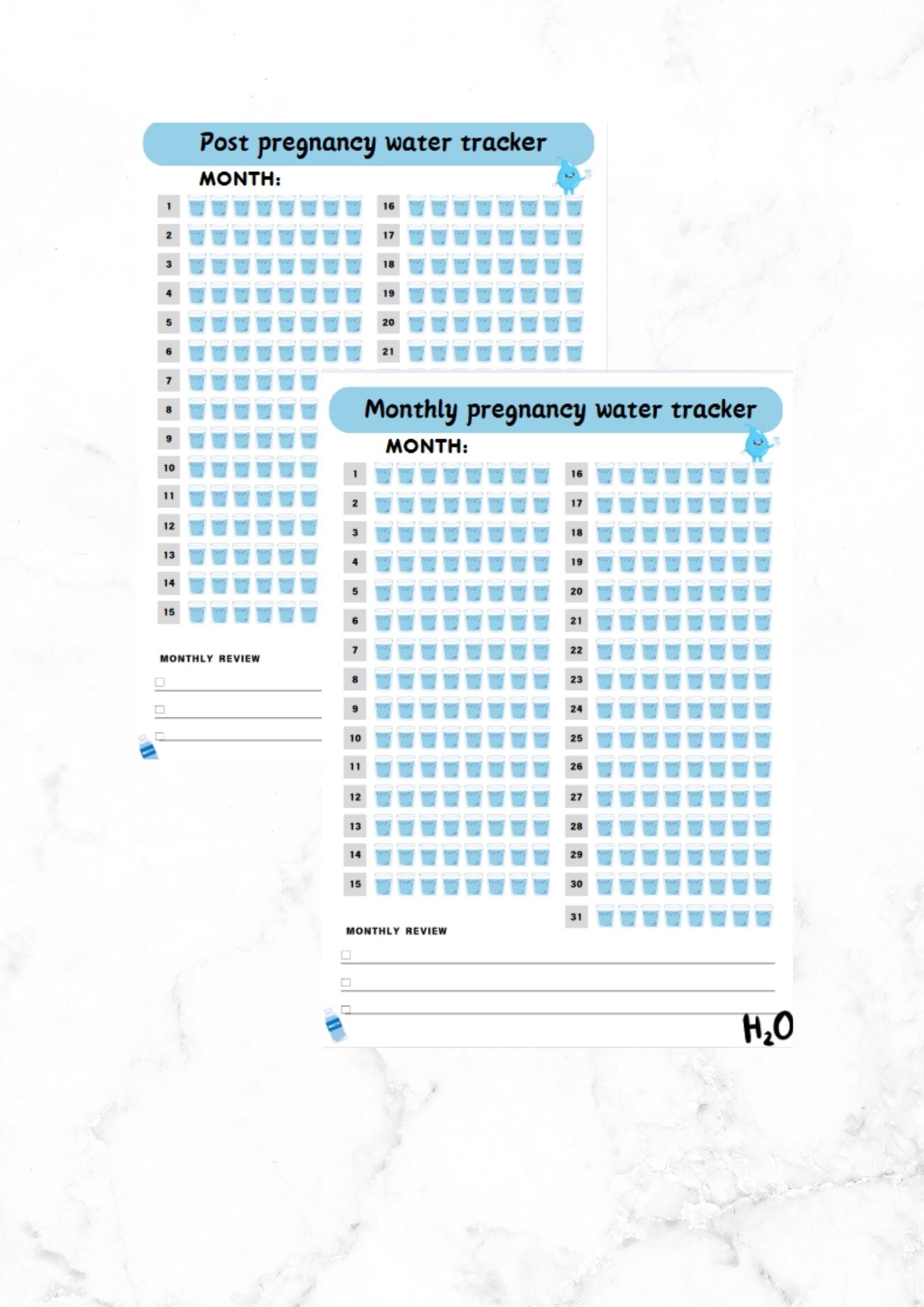 Pregnancy hydration tracker bundle