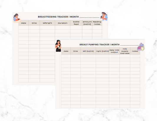 Breastfeeding and milk pumping tracker